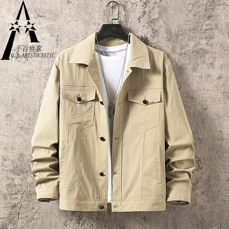 New coat men autumn thin jacket trend handsome versatile cargo clothes high quality spring
New coat men autumn thin jacket trend handsome versatile cargo clothes high quality spring