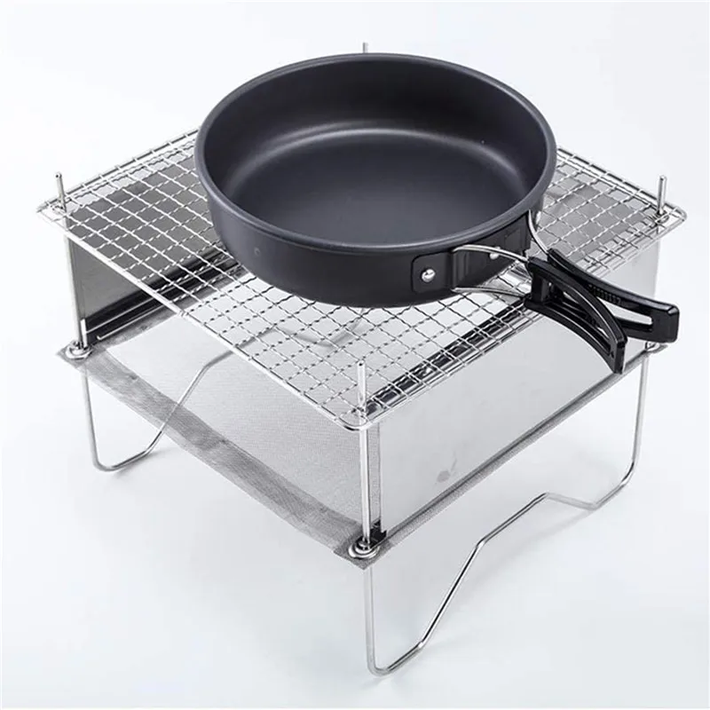 New Outdoor Camping Stainless Steel Folding Bonfire Barbecue Burning Firewood Stove Mini Fire-Pit Portable Picnic Stove
New Outdoor Camping Stainless Steel Folding Bonfire Barbecue Burning Firewood Stove Mini Fire-Pit Portable Picnic Stove
