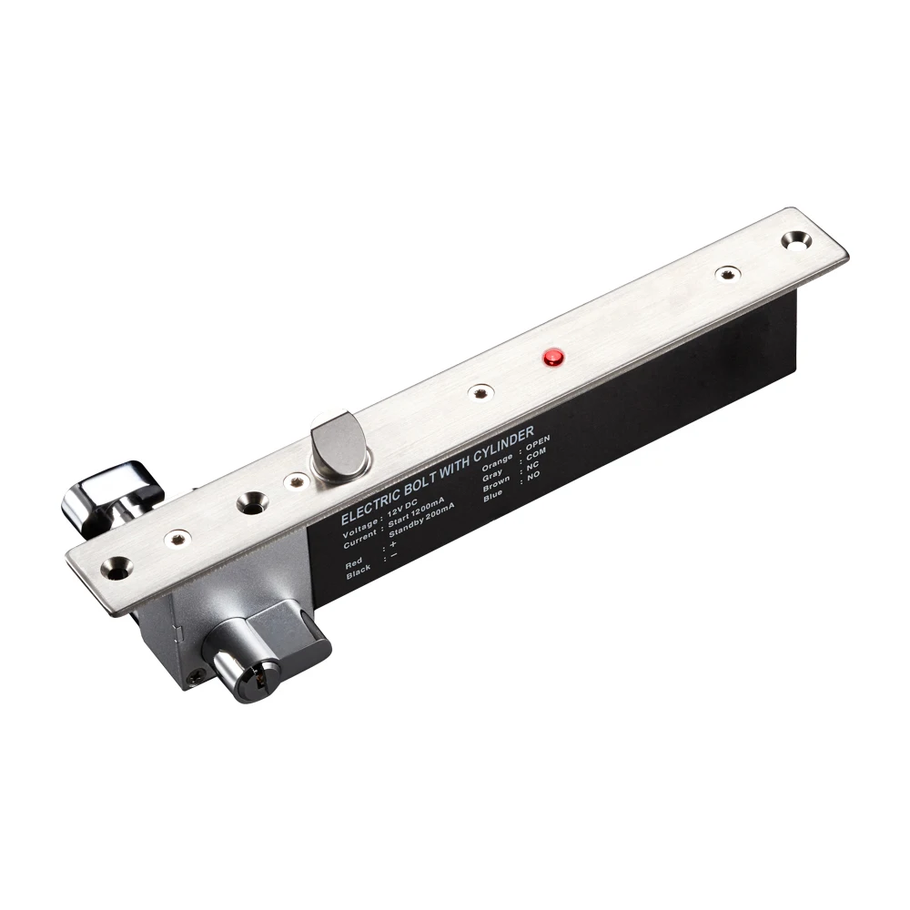 YILIN YB-600C(LED) Fail Secure Electric Bolt W/Cylinder For Wooden door , metal door , fireproof door , glass door
YILIN YB-600C(LED) Fail Secure Electric Bolt W/Cylinder For Wooden door , metal door , fireproof door , glass door