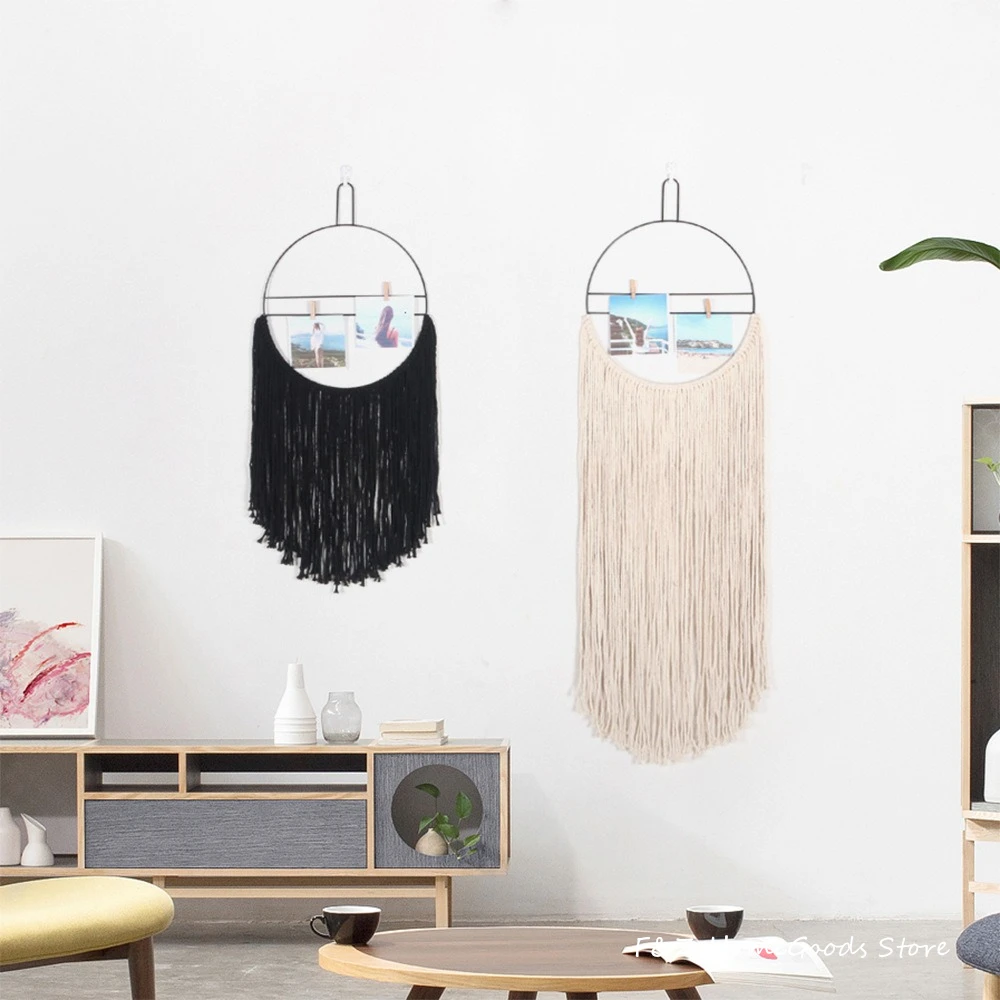 Nordic Style Black And White Cotton Macrame Wall Hanging Bohemian Decor For Boho Home House Dorm Apartment Wall Decoration
Nordic Style Black And White Cotton Macrame Wall Hanging Bohemian Decor For Boho Home House Dorm Apartment Wall Decoration