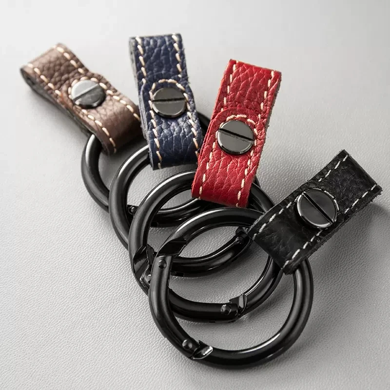 Keyring Genuine Leather Keychain Lanyard Heavy Metal Keycord Customized Keys Strap Premium Landyard with Door Credencial Rope
Keyring Genuine Leather Keychain Lanyard Heavy Metal Keycord Customized Keys Strap Premium Landyard with Door Credencial Rope