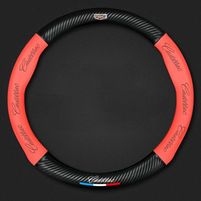 For Cadillac ATS CT6 CTS XT5 XT4 SLS XTS XT6 SRX Escalade 3D Embossing Carbon Fiber Leather Steering Wheel Cover Auto Supplies
For Cadillac ATS CT6 CTS XT5 XT4 SLS XTS XT6 SRX Escalade 3D Embossing Carbon Fiber Leather Steering Wheel Cover Auto Supplies
