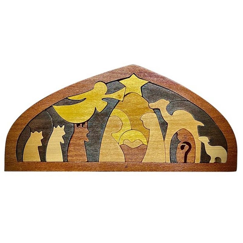 Wooden Jesus Puzzles Nativity Puzzle With Unique Wood Burned Design Home Decoration Accessories For Kids Adult Figurine
Wooden Jesus Puzzles Nativity Puzzle With Unique Wood Burned Design Home Decoration Accessories For Kids Adult Figurine