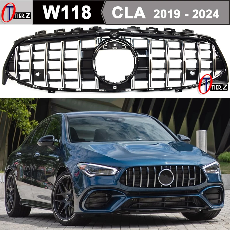 GT Style передний бампер для автомобиля, сменная решетка гриля для Mercedes CLA Class 2019-2024 CLA200 CLA250
GT Style передний бампер для автомобиля, сменная решетка гриля для Mercedes CLA Class 2019-2024 CLA200 CLA250
