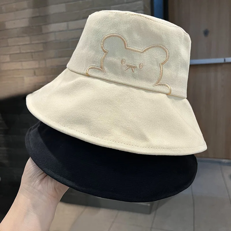 Cute Embroidered Bear Fisherman Hat Women Summer Versatile Sun Visor Hat Leisure Fashion Beach Sun Basin Hat
Cute Embroidered Bear Fisherman Hat Women Summer Versatile Sun Visor Hat Leisure Fashion Beach Sun Basin Hat