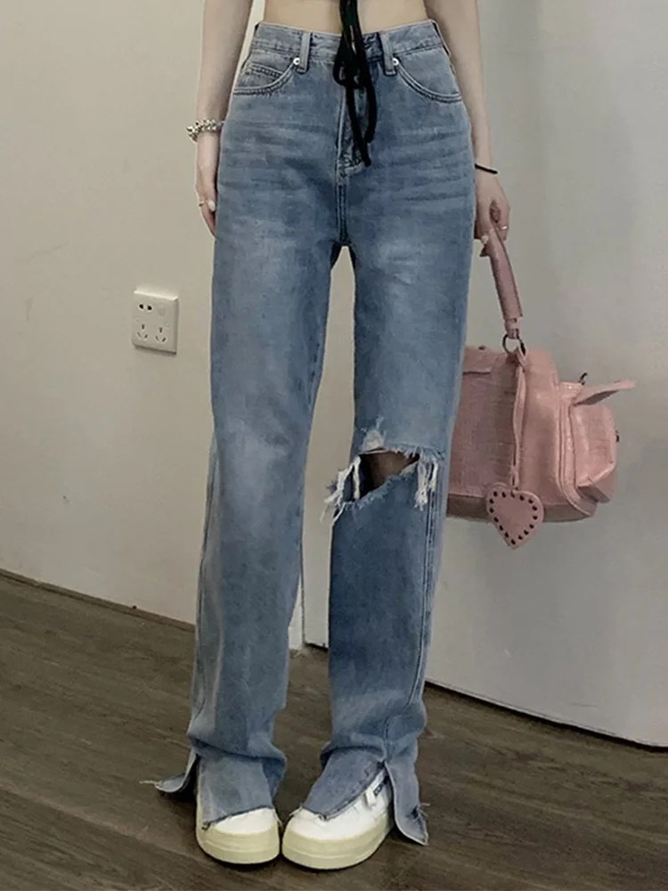 Summer Y2k Pants Female Women's Jeans Boyfriend Women Jeans High Waist Mom Ripped Jeans Cool Stright Trousers Girl
Summer Y2k Pants Female Women's Jeans Boyfriend Women Jeans High Waist Mom Ripped Jeans Cool Stright Trousers Girl