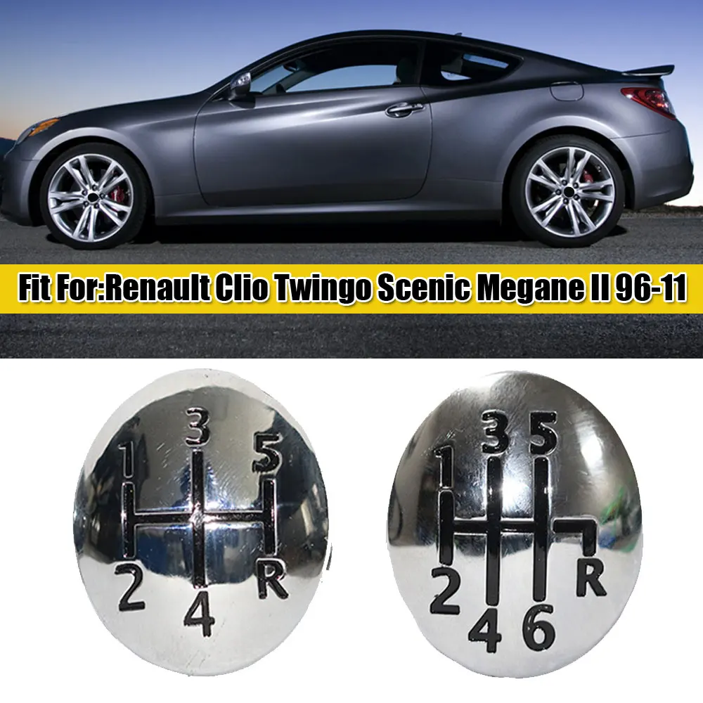 5/6 Speed Gear Knob Stick Badge Emblem Trim Cap Cover for Renault Clio Twingo Scenic Megane II 1996-2011 Interior Car Products
5/6 Speed Gear Knob Stick Badge Emblem Trim Cap Cover for Renault Clio Twingo Scenic Megane II 1996-2011 Interior Car Products