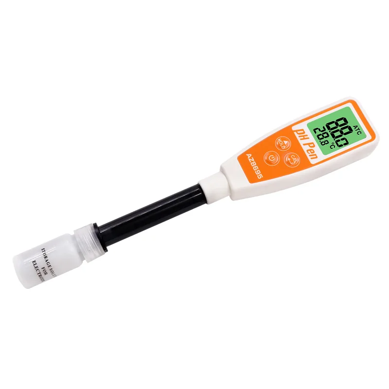 AZ8695 IP65 Long Tube Pen PH meter water quality tester with ATC for soil, skin, leather, food
AZ8695 IP65 Long Tube Pen PH meter water quality tester with ATC for soil, skin, leather, food
