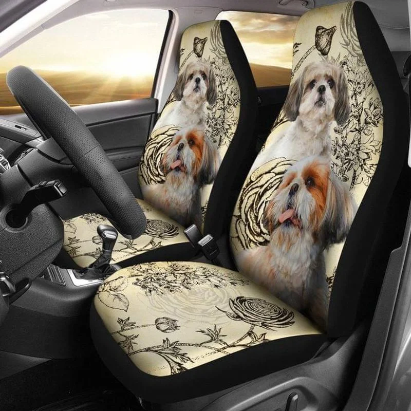 Shih Tzu Flower Pattern Vintage Car Seat Cover, Shih Tzu Puppy Floral Pattern Car Seat Cover 3d, Dog Flower Car Seat Cover, Chri
Shih Tzu Flower Pattern Vintage Car Seat Cover, Shih Tzu Puppy Floral Pattern Car Seat Cover 3d, Dog Flower Car Seat Cover, Chri