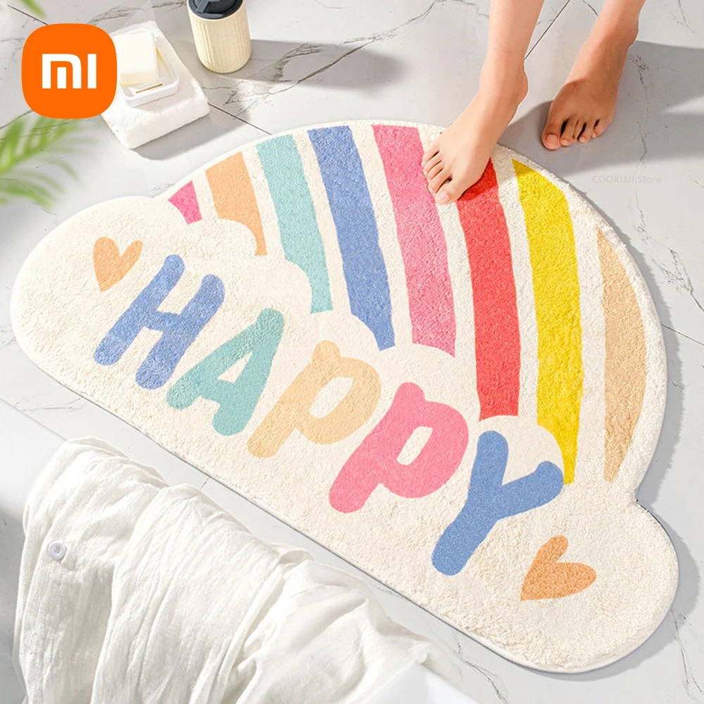 Xiaomi домашний Радужный Придверный коврик, полукруглый напольный коврик, коврик для входной двери в ванной, Нескользящие коврики, мультяшный ...
Xiaomi домашний Радужный Придверный коврик, полукруглый напольный коврик, коврик для входной двери в ванной, Нескользящие коврики, мультяшный ...