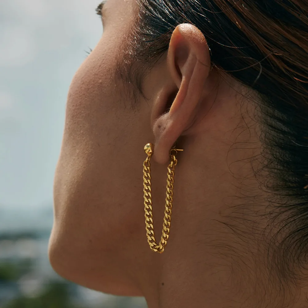 DEAR-LIFE New titanium steel earrings anti-allergic non-fading chain earrings earrings female jewelry
DEAR-LIFE New titanium steel earrings anti-allergic non-fading chain earrings earrings female jewelry