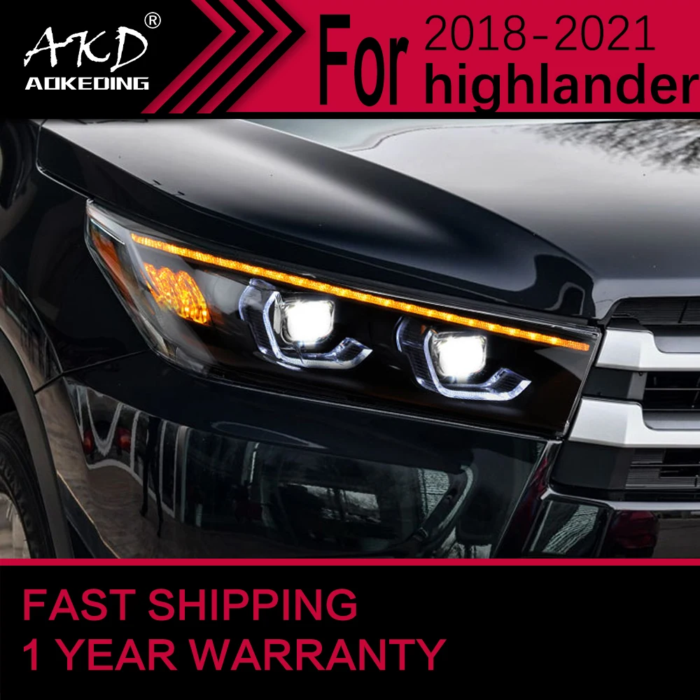 Автомобильные фары для Toyota Highlander, светодиодные фары 2018-2021 Highlander, передняя фара Drl, объектив проектора, автомобильные аксессуары
Автомобильные фары для Toyota Highlander, светодиодные фары 2018-2021 Highlander, передняя фара Drl, объектив проектора, автомобильные аксессуары