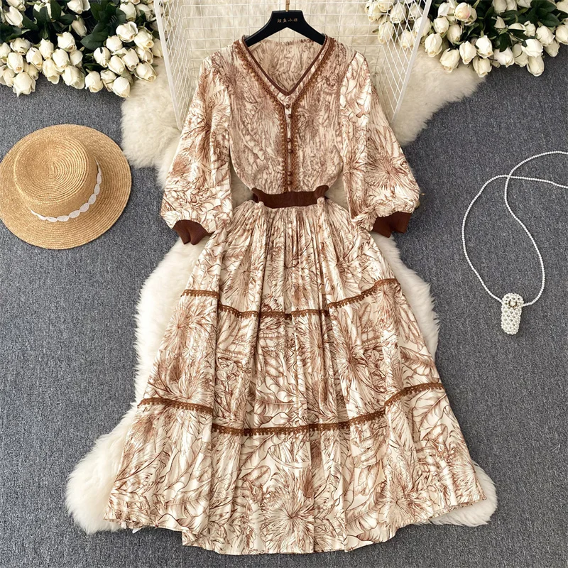 Женское шифоновое платье с принтом, красное, хаки, синее платье средней длины с V-образным вырезом, высокой талией и длинным рукавом, весна-лето
Женское шифоновое платье с принтом, красное, хаки, синее платье средней длины с V-образным вырезом, высокой талией и длинным рукавом, весна-лето