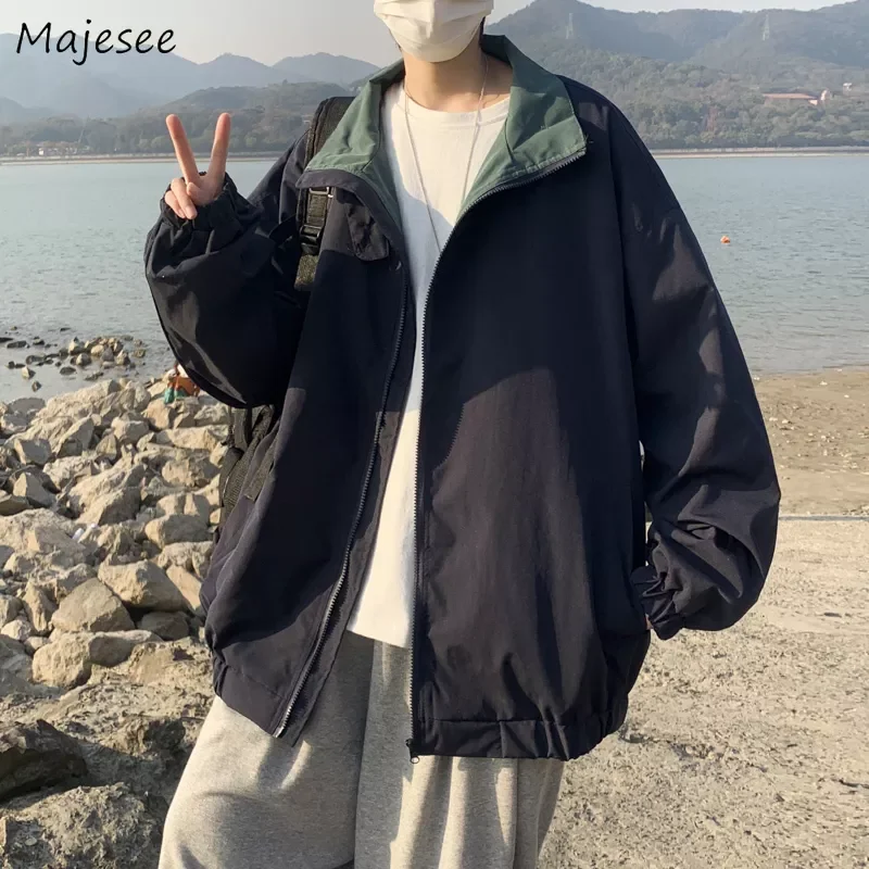 NEW IN Bomber Jackets Men Streetwear Handsome Outwear Spring Turn-down Collar Simple Korean Style Trendy Solid Fashion Basic Clo
NEW IN Bomber Jackets Men Streetwear Handsome Outwear Spring Turn-down Collar Simple Korean Style Trendy Solid Fashion Basic Clo