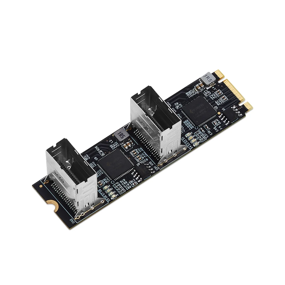 M.2 PCIe3.0 to 8 Ports SATA 6G Multiplier Controller Card B/M Key NGFF with 2 Mini SAS Interface Each Port Arrive 6Gbps
M.2 PCIe3.0 to 8 Ports SATA 6G Multiplier Controller Card B/M Key NGFF with 2 Mini SAS Interface Each Port Arrive 6Gbps
