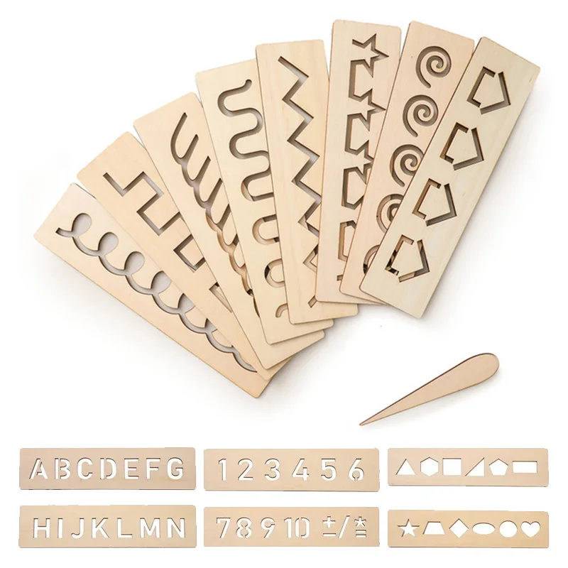 Children's Wooden Toys Montessori Pen Control Boards Early Learning Word Spelling Letter Groove Practice Board Educational toy
Children's Wooden Toys Montessori Pen Control Boards Early Learning Word Spelling Letter Groove Practice Board Educational toy