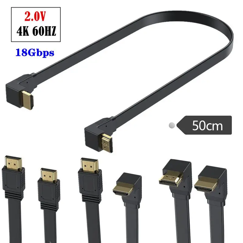 Flat, Ultra-Thin, High-Speed HDMI Compatible With Version 2.0 Male To Male Connection Cable, Supporting 4K 60Hz Resolution
Flat, Ultra-Thin, High-Speed HDMI Compatible With Version 2.0 Male To Male Connection Cable, Supporting 4K 60Hz Resolution