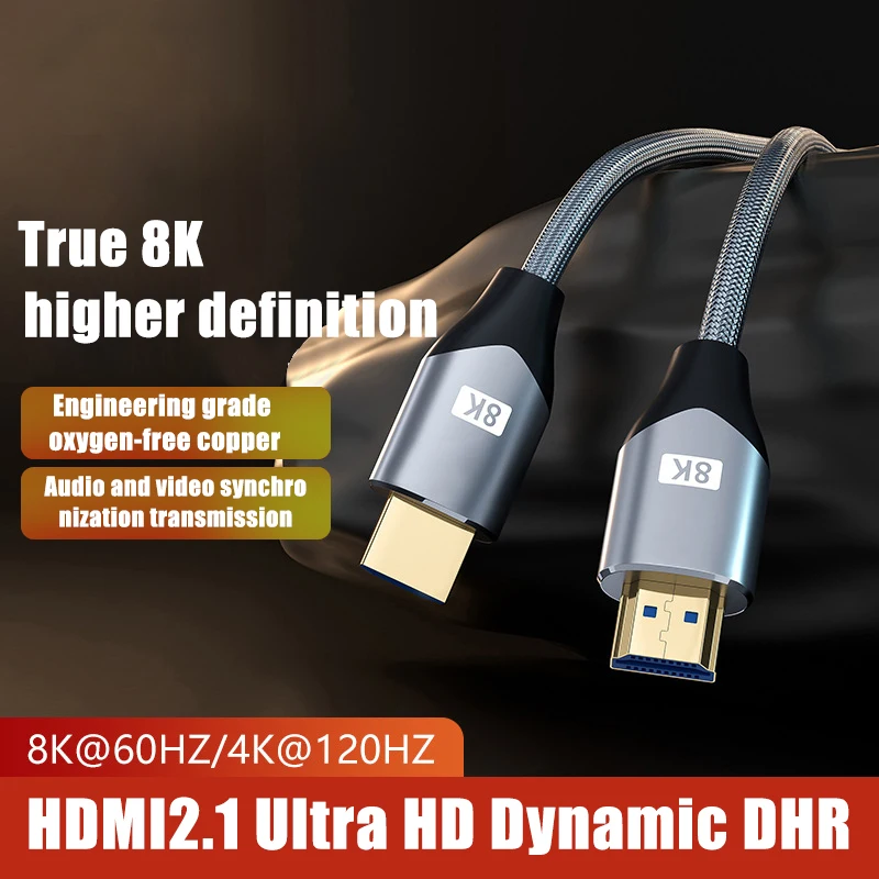 Совместимый с HDMI кабель 2,1 8K для ТВ-приставки XIAOMI PS5 Xbox Switch RTX HDR10 + HDMI-совместимый кабель 60 Гц 2,0 eARC 48 Гбит/с 4K HD видео
Совместимый с HDMI кабель 2,1 8K для ТВ-приставки XIAOMI PS5 Xbox Switch RTX HDR10 + HDMI-совместимый кабель 60 Гц 2,0 eARC 48 Гбит/с 4K HD видео