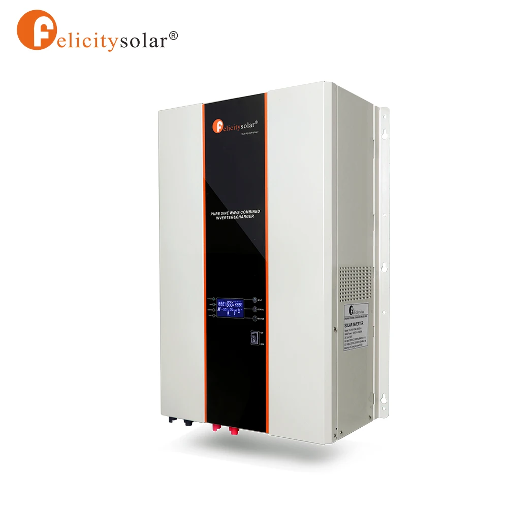 Felicitysolar power inverter hybrid inverter 10kva 48v 8000 watt 220v pure sine wave inverter with AC charger built in 120A MPPT
Felicitysolar power inverter hybrid inverter 10kva 48v 8000 watt 220v pure sine wave inverter with AC charger built in 120A MPPT