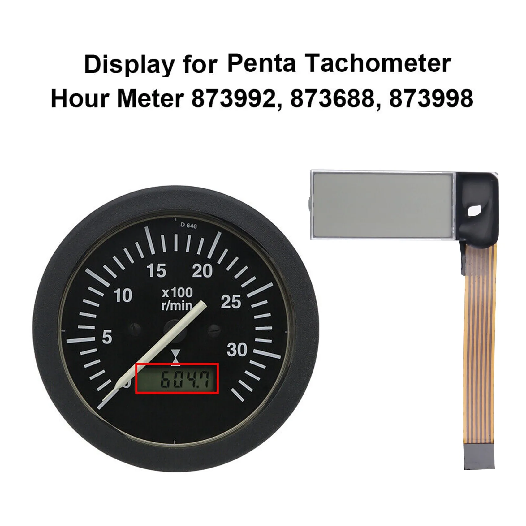 Тахометр с дисплеем для Volvo Penta 873992, 873686, 873688, 873998
Тахометр с дисплеем для Volvo Penta 873992, 873686, 873688, 873998