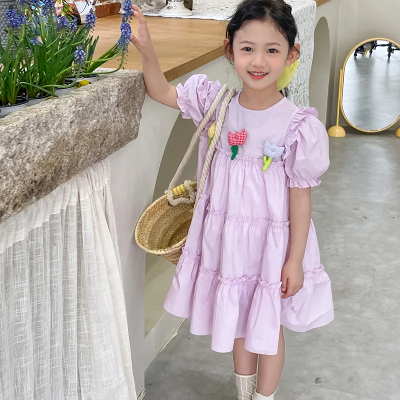 Girls Casual Dresses Soft Comfortable Pretty Lovely Lively Arder Simple Fashion Loose Sweet New Pattern Flower Soild
Girls Casual Dresses Soft Comfortable Pretty Lovely Lively Arder Simple Fashion Loose Sweet New Pattern Flower Soild