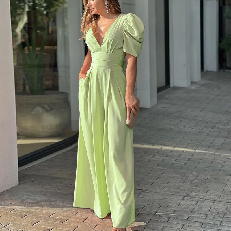 2022 Fashion Jumpsuits For Women Summer New Women's Sexy V-neck Backless Slim Fit Lace Up Jumpsuit Commuter Fashion Street
2022 Fashion Jumpsuits For Women Summer New Women's Sexy V-neck Backless Slim Fit Lace Up Jumpsuit Commuter Fashion Street