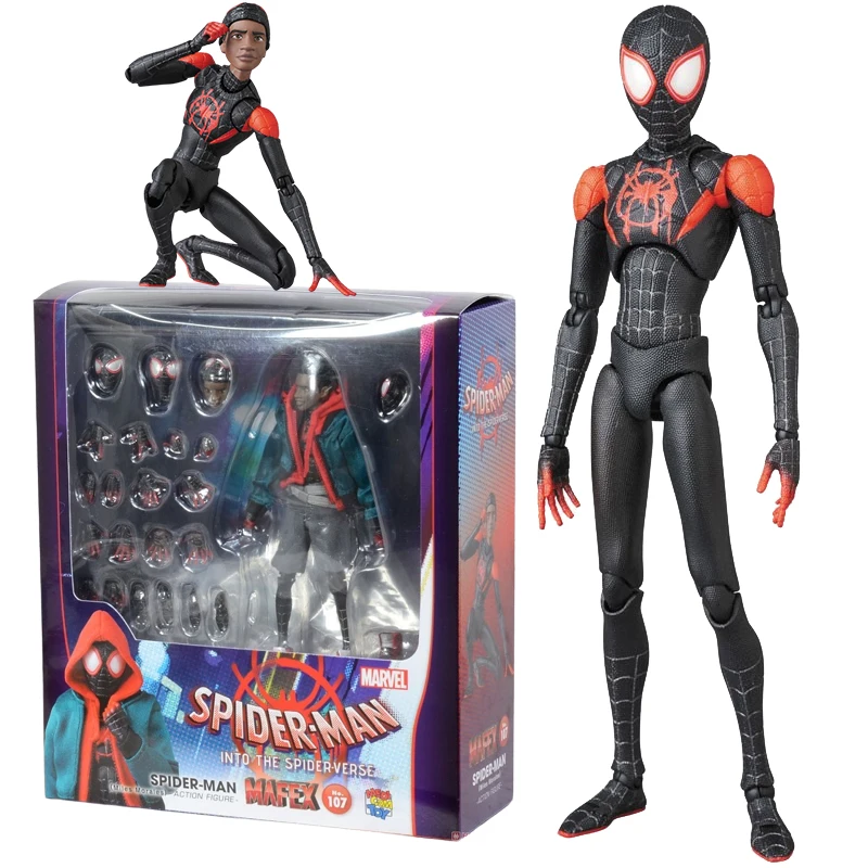 Фигурка Человека-паука Mafex 107, Фигурка Человека-паука 1/12, движущаяся модель, статуя, кукла
Фигурка Человека-паука Mafex 107, Фигурка Человека-паука 1/12, движущаяся модель, статуя, кукла