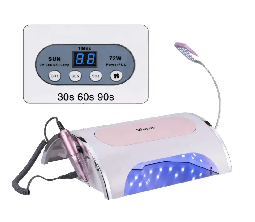 Nail Bit Beginner Set Uv Led Lamp Dust Collector Nail Art Manufacturers Nail Drill Machine Multi-functional Electric 5 in 1 54W
Nail Bit Beginner Set Uv Led Lamp Dust Collector Nail Art Manufacturers Nail Drill Machine Multi-functional Electric 5 in 1 54W
