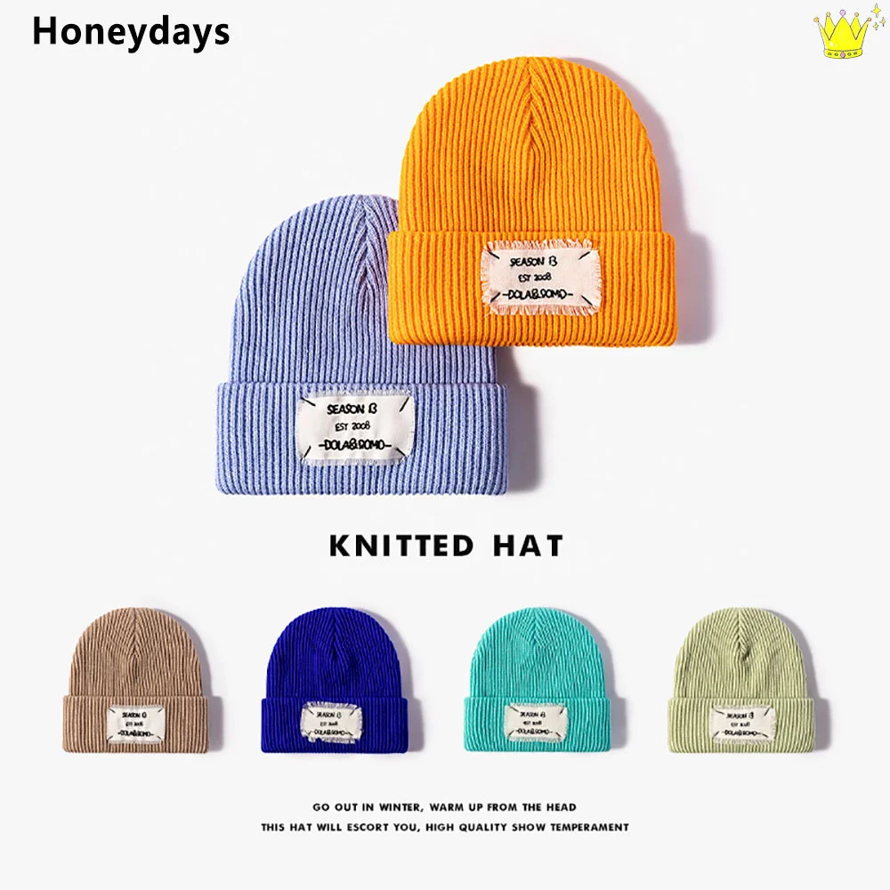 Korean Winter Knitted Hat Men Women Warm Beanie Hat Solid Color Letter Embroidery Skullies Beanies Caps Soft Trendy Elastic Hats
Korean Winter Knitted Hat Men Women Warm Beanie Hat Solid Color Letter Embroidery Skullies Beanies Caps Soft Trendy Elastic Hats
