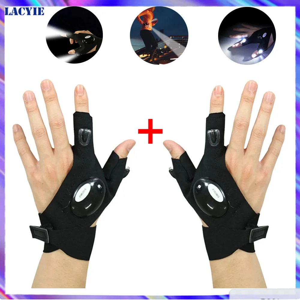 LED Flashlight Waterproof Gloves Night Light Fishing Gloves With Led Light Fingerless Gloves Outdoor Camping Light Survival
LED Flashlight Waterproof Gloves Night Light Fishing Gloves With Led Light Fingerless Gloves Outdoor Camping Light Survival