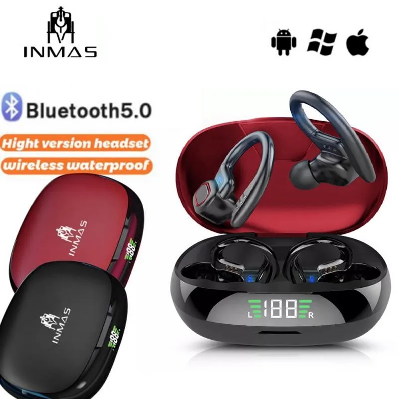 Sport Earbuds Waterproof Hanging Ear Wireless Bluetooth Earphones Digital Display Stereo Headphones Headset With Charging Case
Sport Earbuds Waterproof Hanging Ear Wireless Bluetooth Earphones Digital Display Stereo Headphones Headset With Charging Case