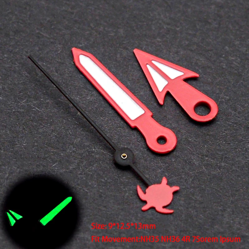 Watch Hands Red C3 Green Luminous Fit 7s26 NH35 4R35 4R36 NH36 Movement Watch Hands for Seiko SKX007 SKX009 Men's Watches Repair
Watch Hands Red C3 Green Luminous Fit 7s26 NH35 4R35 4R36 NH36 Movement Watch Hands for Seiko SKX007 SKX009 Men's Watches Repair