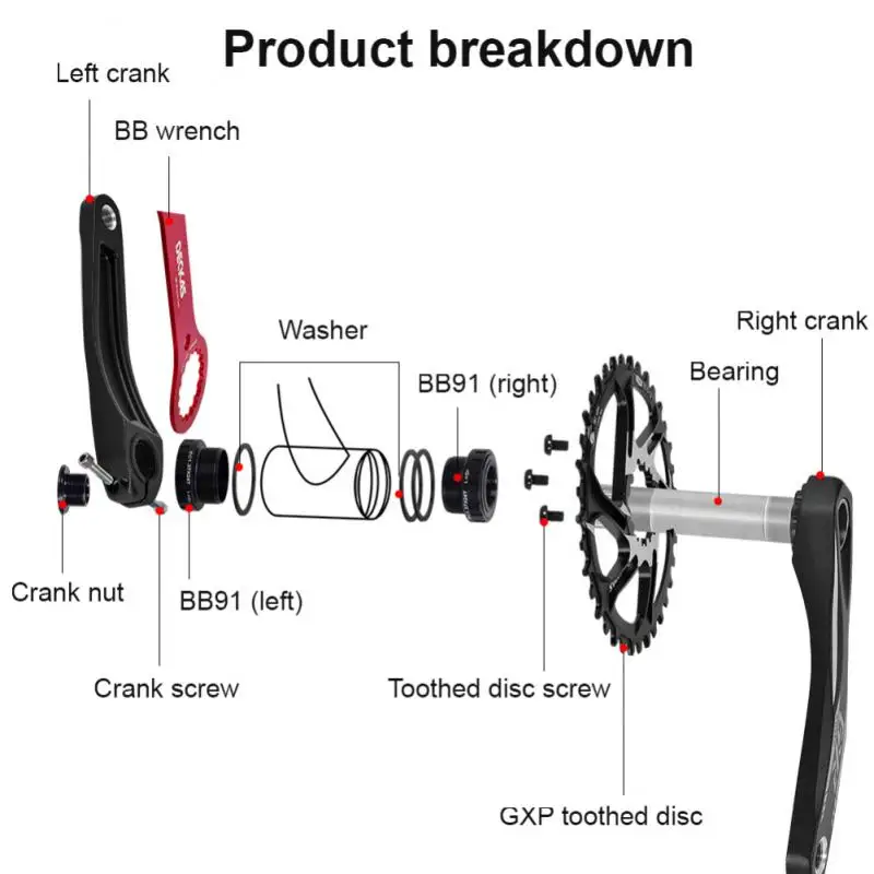 Bicycle Crank Gxp Aluminum Alloy Worthwhile Good Toughness Upgraded For Sram Sensah Ltwoo Microshift Mtb Bike Crank
Bicycle Crank Gxp Aluminum Alloy Worthwhile Good Toughness Upgraded For Sram Sensah Ltwoo Microshift Mtb Bike Crank