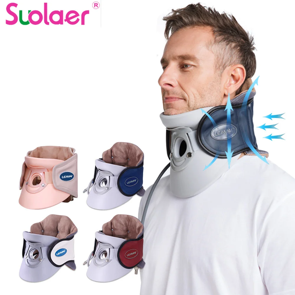 

Airbag Cervical Tractor Neck Stretcher Inflatable Traction Neck Retractor Spine Pain Relief Brace Support Posture Corrector