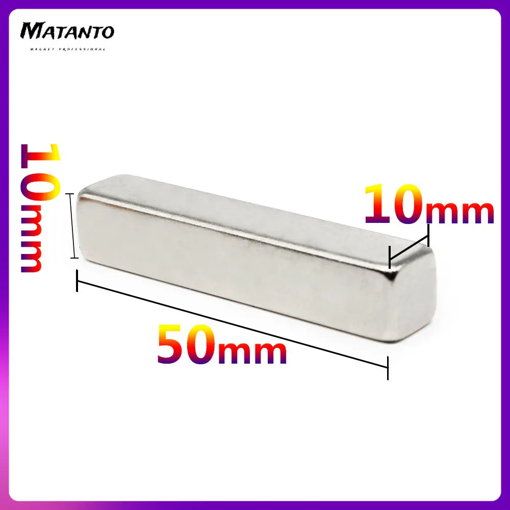 1/2/5/10PCS 50x10x10mm Block Strong Powerful Magnets N35 Permanent Neodymium Magnet 50x10x10 Strip Quadrate Magnets 50*10*10
1/2/5/10PCS 50x10x10mm Block Strong Powerful Magnets N35 Permanent Neodymium Magnet 50x10x10 Strip Quadrate Magnets 50*10*10