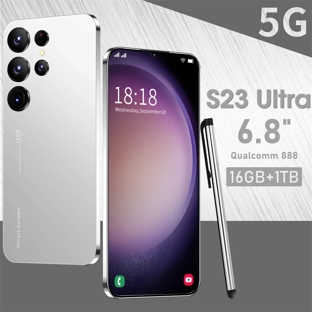 Новый смартфон S23 Ultra, оригинальные сотовые телефоны 6,8 Hd на базе Android, мобильный телефон на две Sim-карты, 48 Мп + 72 МП, разблокированные мобильные телефоны на две Sim-карты, 6800 мАч
Новый смартфон S23 Ultra, оригинальные сотовые телефоны 6,8 Hd на базе Android, мобильный телефон на две Sim-карты, 48 Мп + 72 МП, разблокированные мобильные телефоны на две Sim-карты, 6800 мАч