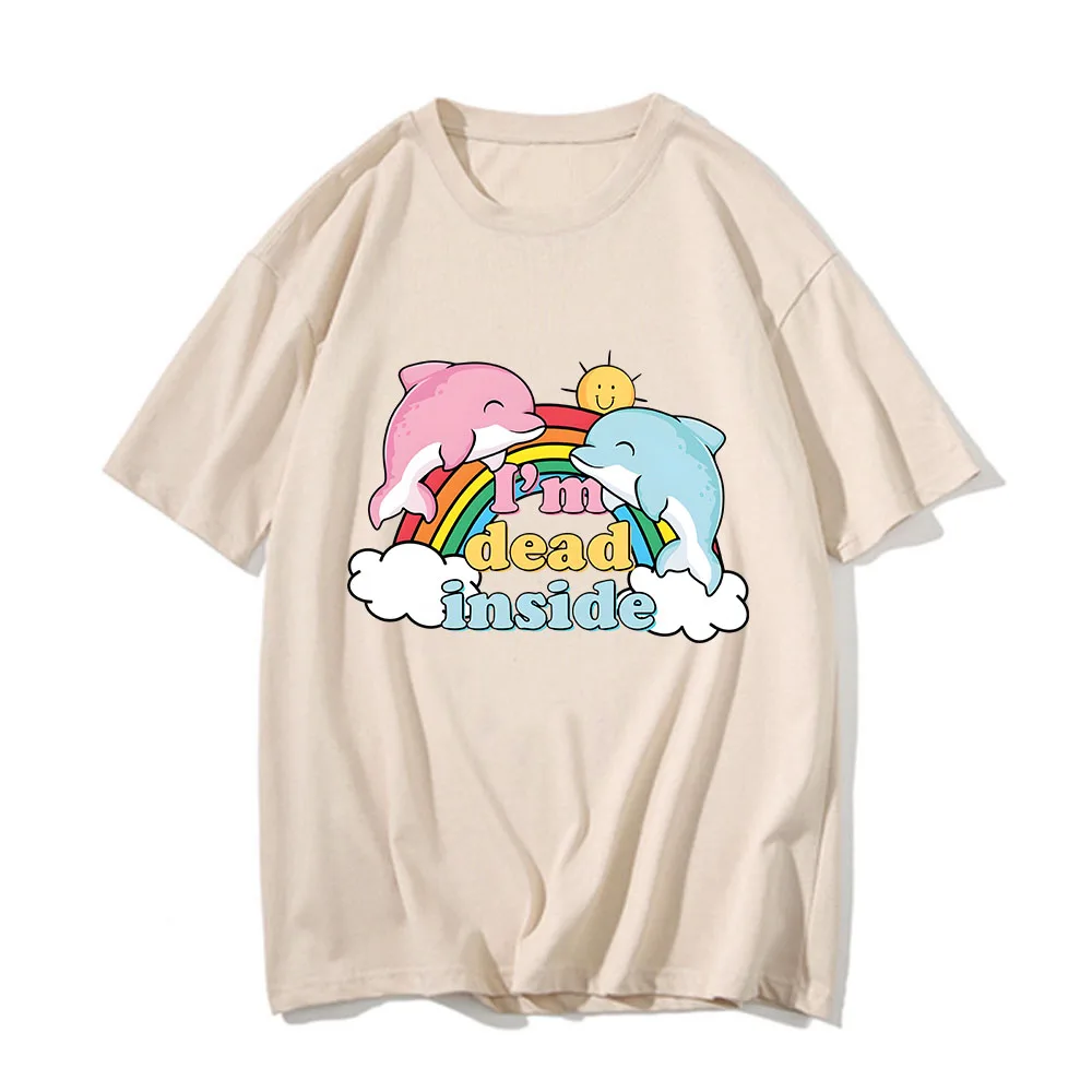 I'm Dead Inside Dolphin Tshirt Summer 100% Cotton Shirt Boys/girls Fashion T-shirt Comfortable O-Neck Tees Lovely Animal Clothes
I'm Dead Inside Dolphin Tshirt Summer 100% Cotton Shirt Boys/girls Fashion T-shirt Comfortable O-Neck Tees Lovely Animal Clothes