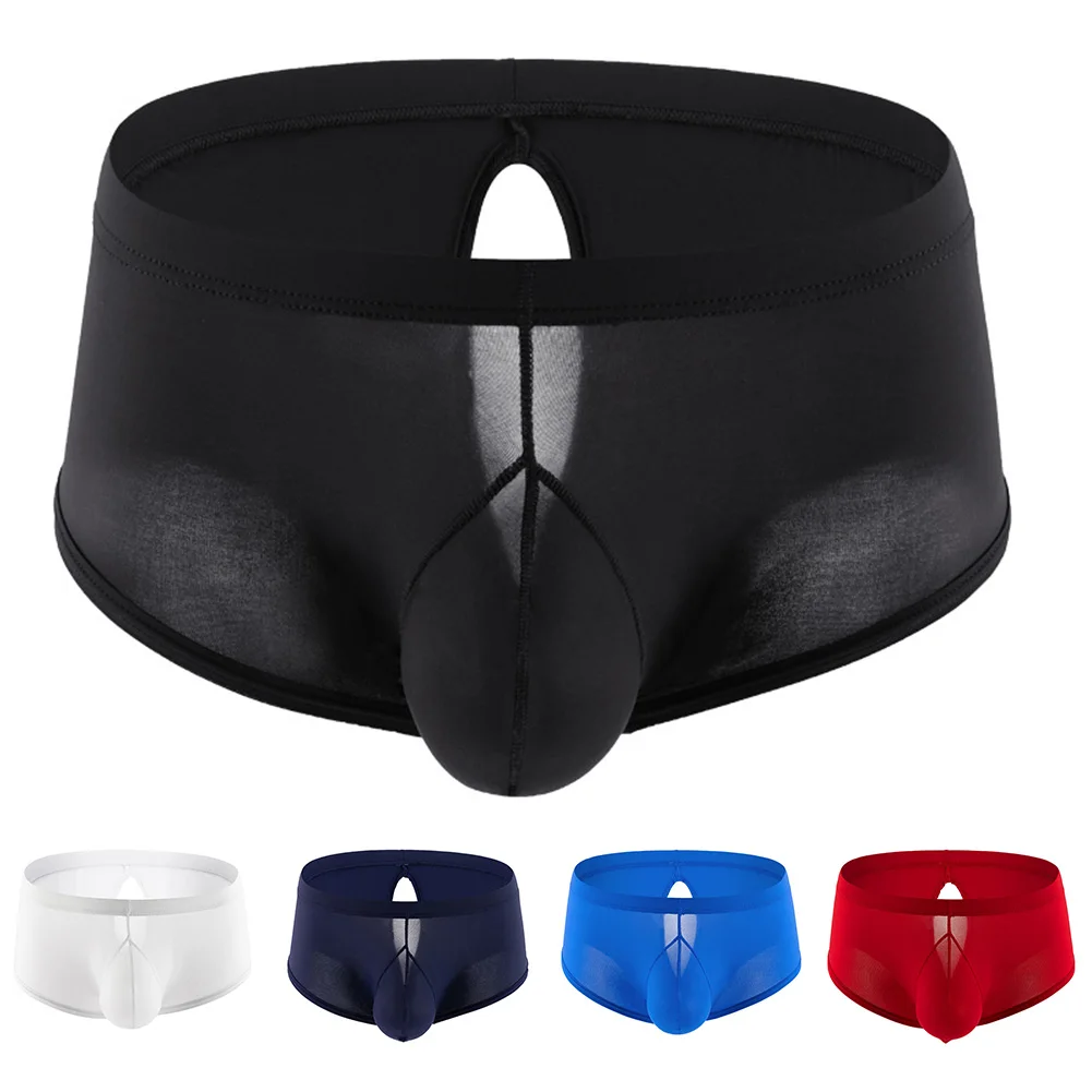 Men Buttocks Hollow Breathable Ice Silk Boxer Briefs Bulge Pouch Open File T-Panties Smooth Open Butt Shorts Trunks Underwear
Men Buttocks Hollow Breathable Ice Silk Boxer Briefs Bulge Pouch Open File T-Panties Smooth Open Butt Shorts Trunks Underwear