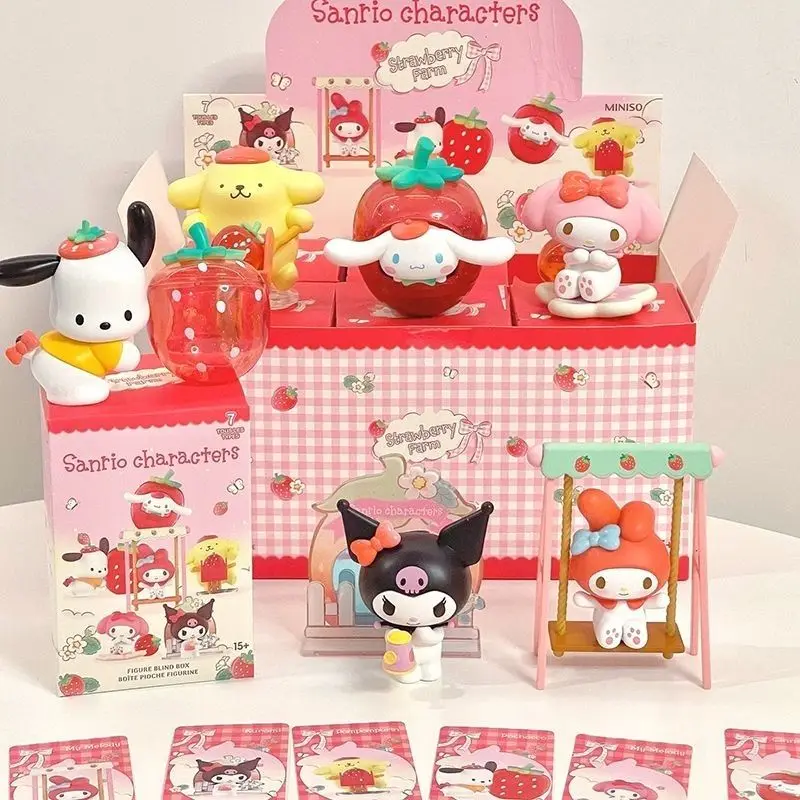 Sanrio Клубничная модель серии аниме глухая коробка Кукла Kuromi My melody Cinnamoroll Девочка Сердце милая детская игрушка таинственный подарок
Sanrio Клубничная модель серии аниме глухая коробка Кукла Kuromi My melody Cinnamoroll Девочка Сердце милая детская игрушка таинственный подарок