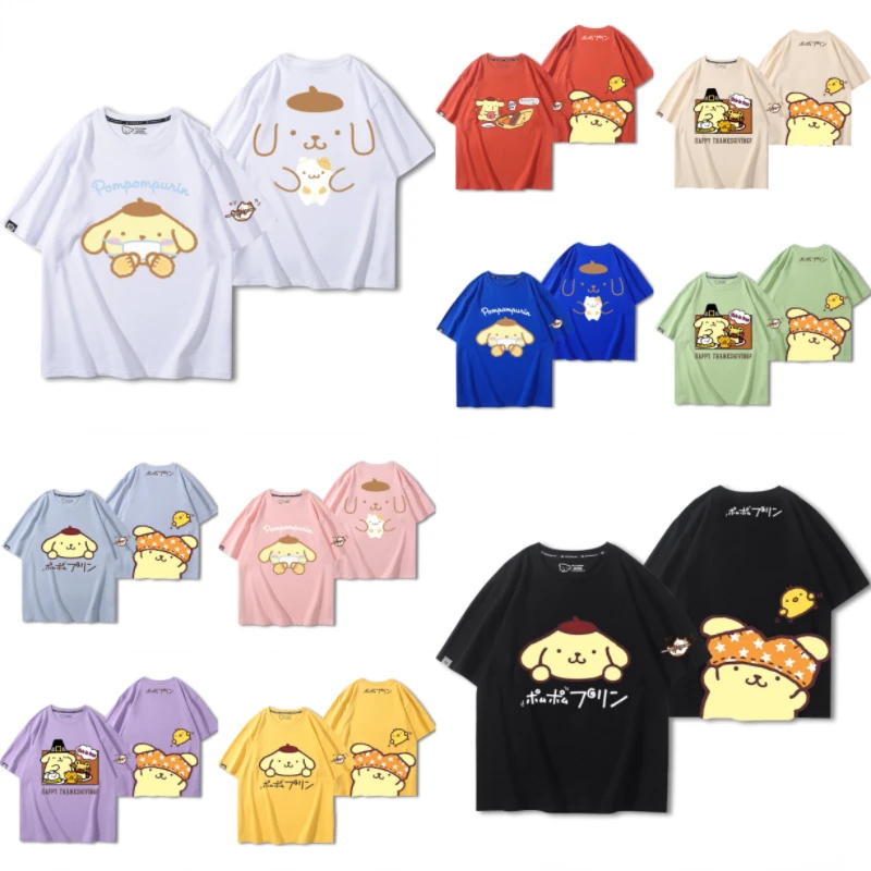 Sanrio Happy Village Pompom Purin joint surrounding short sleeve men and women summer cotton T-shirt couple round neck loose top
Sanrio Happy Village Pompom Purin joint surrounding short sleeve men and women summer cotton T-shirt couple round neck loose top