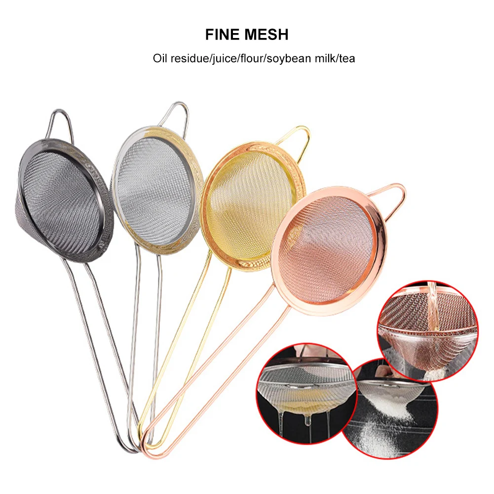 Cocktail Strainer Stainless Steel Tea Coffee Strainers Conical Food Strainers Fine Mesh Strainer Practical Bar Strainer Tool
Cocktail Strainer Stainless Steel Tea Coffee Strainers Conical Food Strainers Fine Mesh Strainer Practical Bar Strainer Tool