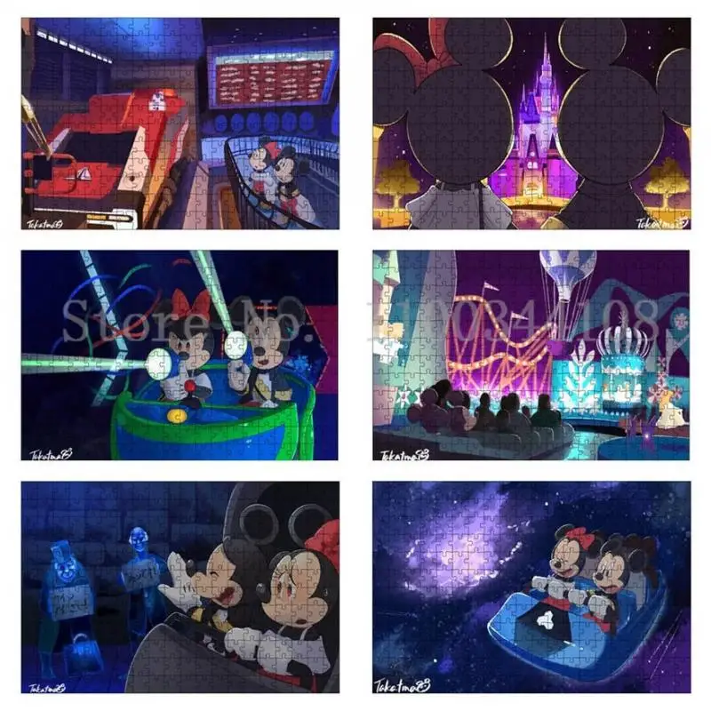 300/500/1000 Pieces Puzzles Game DIY Cartoon Disney Mickey Minnie Mouse Dating Disneyland Learning Education Toys For Children
300/500/1000 Pieces Puzzles Game DIY Cartoon Disney Mickey Minnie Mouse Dating Disneyland Learning Education Toys For Children