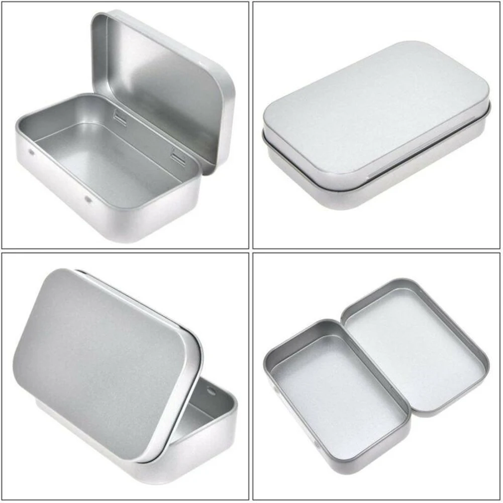 Home Organization Hinged Tin Box Candy Cosmetics Herbs Mini Candles Sample Tank Silver Store Various Tiny Things
Home Organization Hinged Tin Box Candy Cosmetics Herbs Mini Candles Sample Tank Silver Store Various Tiny Things