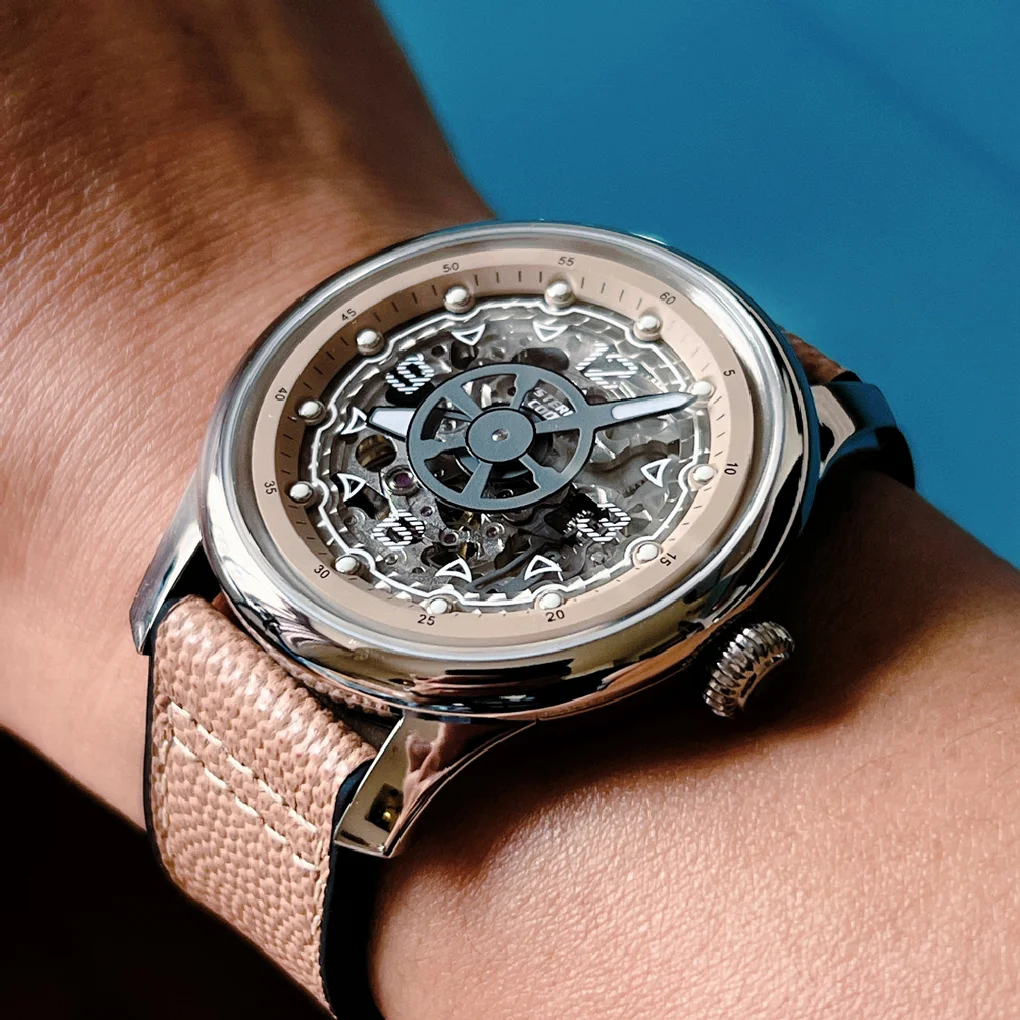 Titanium Skeleton Watch Men Automatic Self-Wind Mechanical Wristwatches Luxury 40mm Luminous Watches Male Sports Mysterious Code
Titanium Skeleton Watch Men Automatic Self-Wind Mechanical Wristwatches Luxury 40mm Luminous Watches Male Sports Mysterious Code