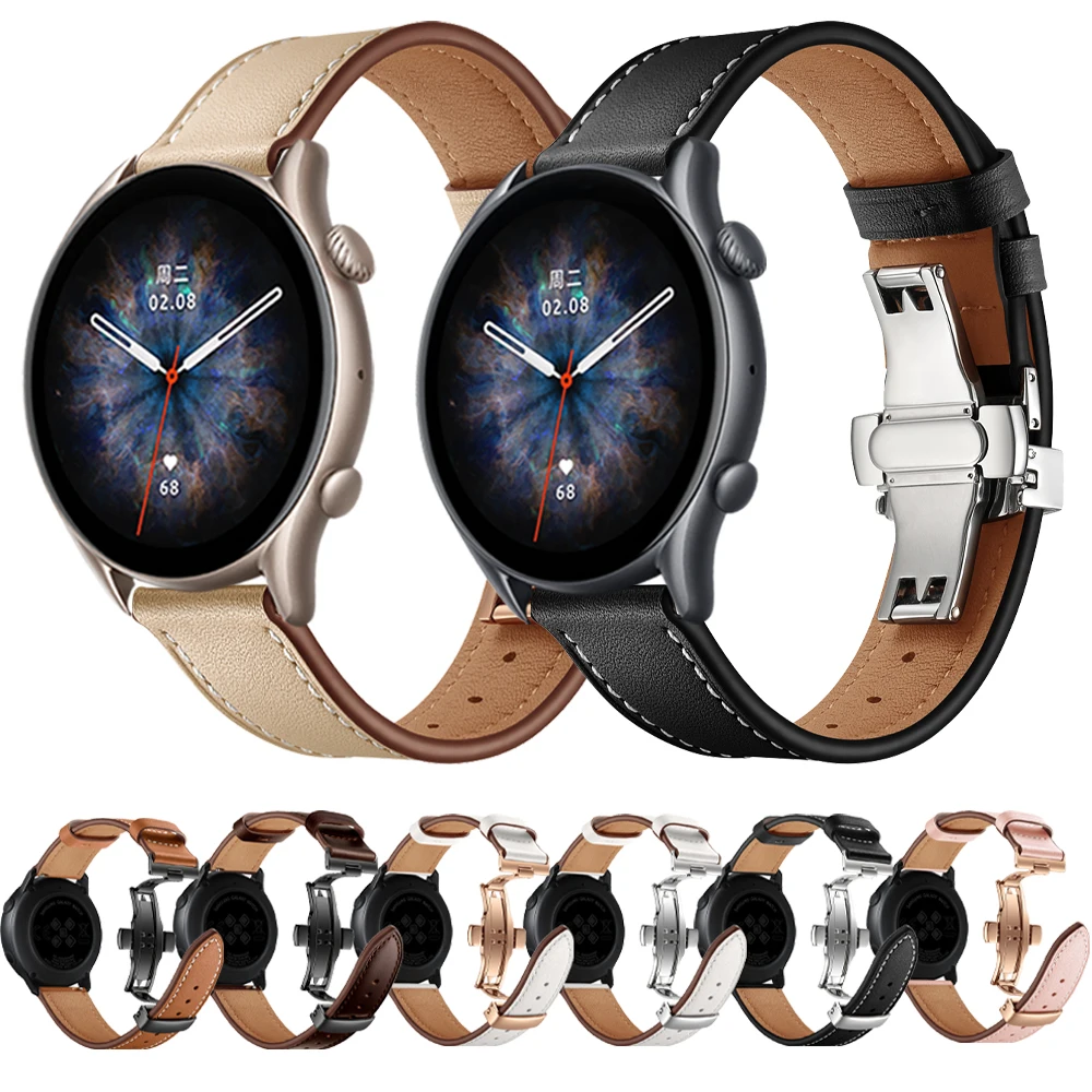Ремешок кожаный для Huami Watch Amazfit GTR 3 Pro 2 2e, тонкий браслет для часов Stratos GTS 2 Bip s Pace, 47 мм 42 мм, 20 мм 22 мм
Ремешок кожаный для Huami Watch Amazfit GTR 3 Pro 2 2e, тонкий браслет для часов Stratos GTS 2 Bip s Pace, 47 мм 42 мм, 20 мм 22 мм