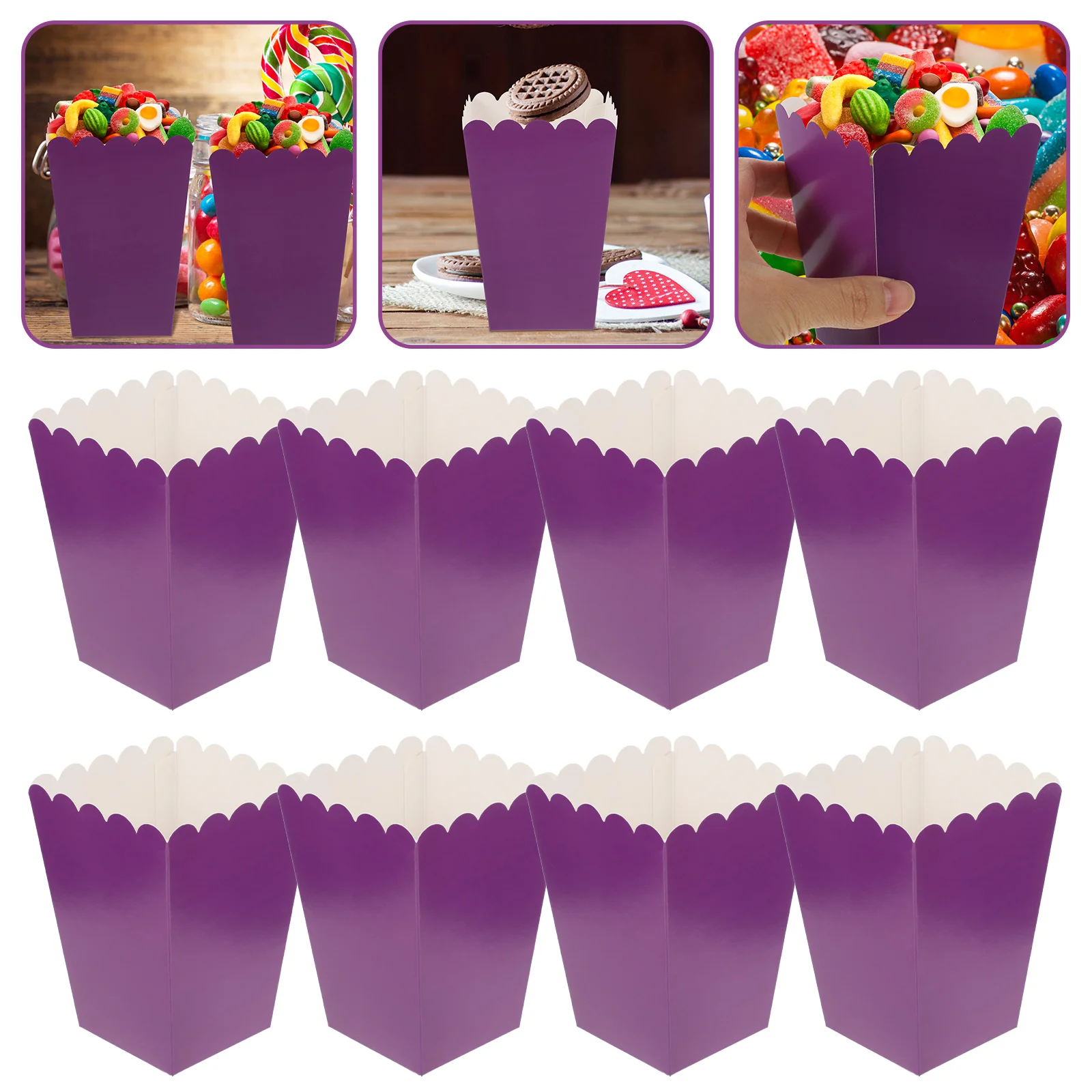 50 Pcs Popcorn Box Candy Snack Bucket Party Holder Disposable 250g White Cardboard Container Bag Cup
50 Pcs Popcorn Box Candy Snack Bucket Party Holder Disposable 250g White Cardboard Container Bag Cup