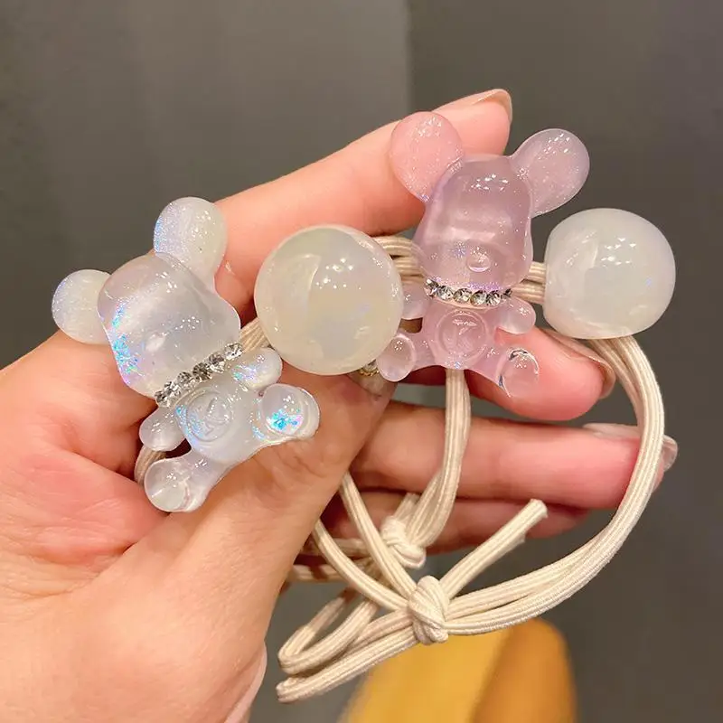 2023 Korean New Cute Sparkling Little Bear Hair Loop Jelly Color Sweet Elastic Exquisite Headrope Tie Hair Accessories for Women
2023 Korean New Cute Sparkling Little Bear Hair Loop Jelly Color Sweet Elastic Exquisite Headrope Tie Hair Accessories for Women
