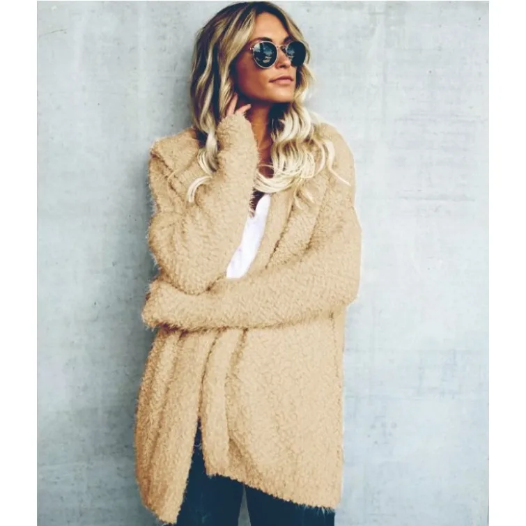 Ladies Knit Sweater Jacket Plush Thermal Top Autumn Winter Hooded Cardigan s-5XL
Ladies Knit Sweater Jacket Plush Thermal Top Autumn Winter Hooded Cardigan s-5XL