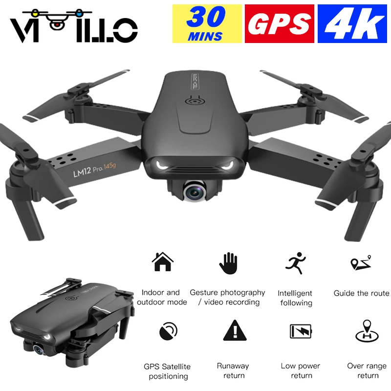 Vimillo Y535-LM12 мини Дрон камера 4K/720P широкоугольный 2,4G FPV Профессиональный Дрон с высотой RC складной GPS Квадрокоптер Дрон
Vimillo Y535-LM12 мини Дрон камера 4K/720P широкоугольный 2,4G FPV Профессиональный Дрон с высотой RC складной GPS Квадрокоптер Дрон