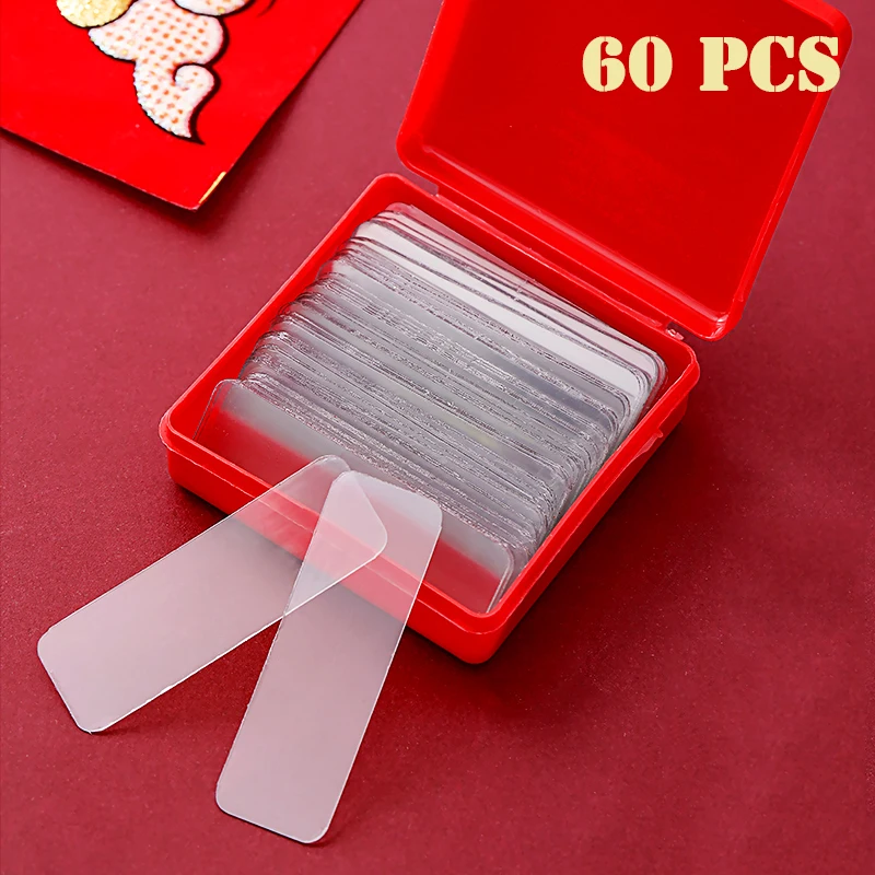 60PCS Double Sided Tape PVC Tape Reusable Waterproof Wall Sticker Non-marking And Washable Self adhesive Transparent Tapes
60PCS Double Sided Tape PVC Tape Reusable Waterproof Wall Sticker Non-marking And Washable Self adhesive Transparent Tapes